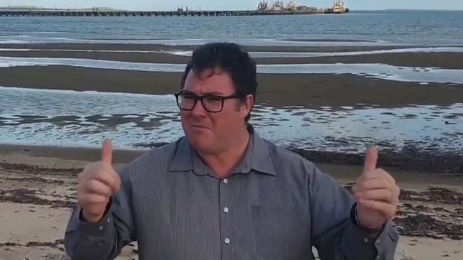 George Christensen travelled throughout his electorate for the clip. Picture: YouTube