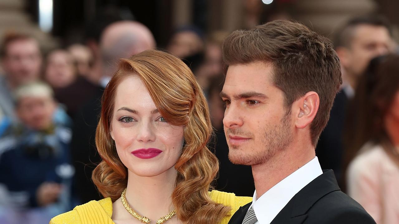 Garfield and former girlfriend, actress Emma Stone. Photo: Tim P. Whitby/Getty Images