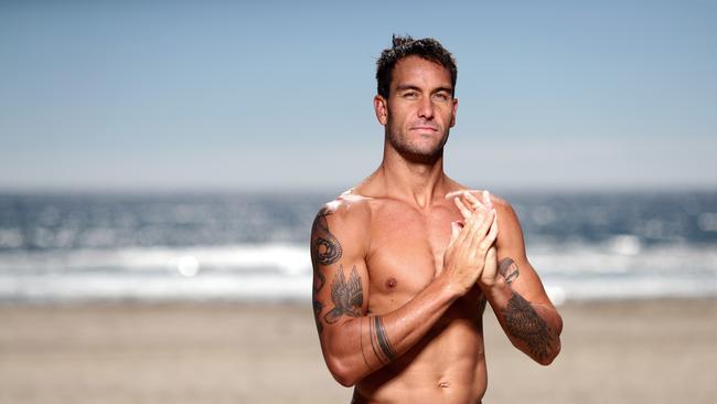 Ironman Matt Poole poses at Kurrawa Beach during a portrait session on November 06, 2019 in Gold Coast, Australia. (Photo by Chris Hyde/Getty Images)