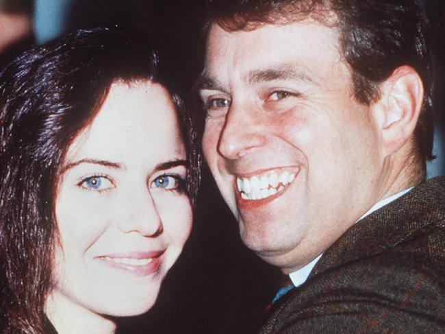 Prince Andrew with his then girlfriend, Koo Stark.