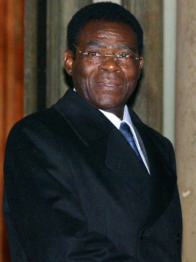 The President of Equatorial Guinea, Teodoro Obiang Nguema.