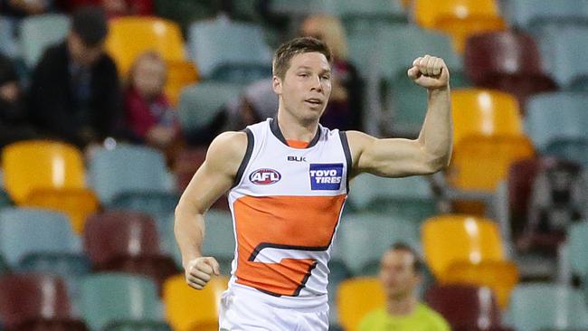 Toby Greene was industrial in GWS’ giant win. Picture: Peter Wallis