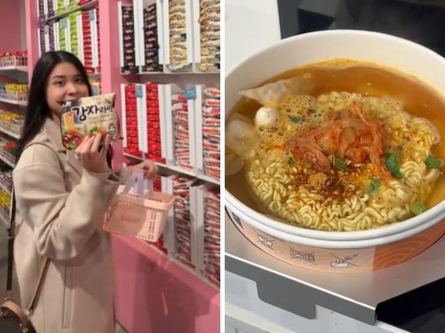 Sydneysiders are obsessed with Happy Ramen Express in Cabramatta. Picture: TikTok/@cinsdaily