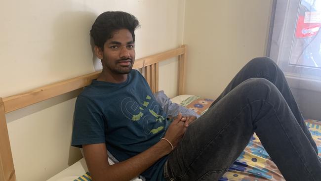 Srinivas Reddy, 25, of Mansfield Park, woke to find a man had broken in to his home in the early hours of this morning. Picture: Paula Thompson