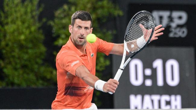 Novak Djokovic is through to the Adelaide International final. Picture: AFP