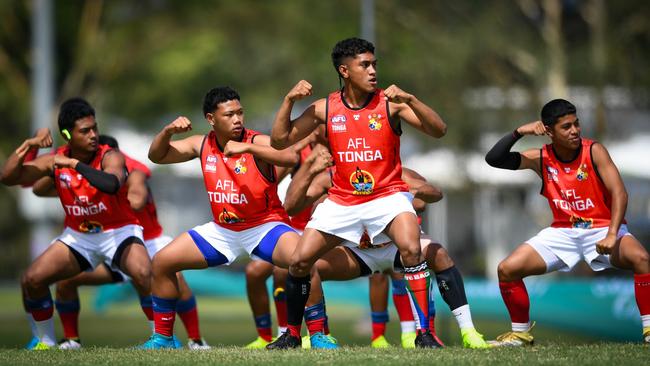 Action from the 2024 AFL Pacific Cup. Picture: AFL Queensland.