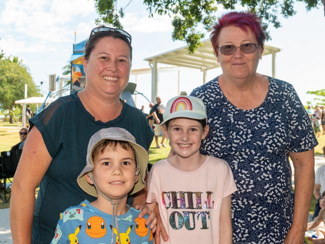 Hayley Butt, Hudson Butt, Charli Butt and Trish Bryant at the official opening of Seaforth Esplanade Redevelopment Saturday 2 September 2023 Picture: Michaela Harlow