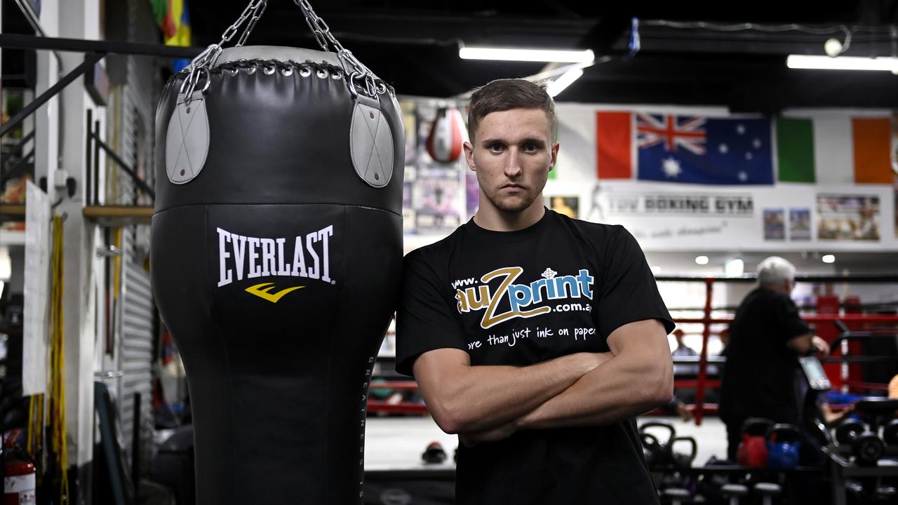 Australian super welterweight champion Dylan Biggs. .Picture: No Limit/Gregg Porteous