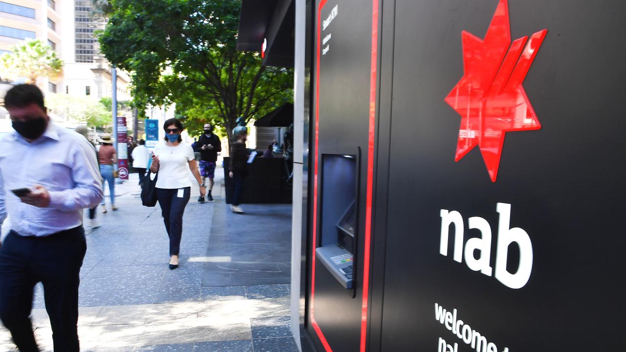 NAB staff aren’t happy. Picture: NCA NewsWire / John Gass