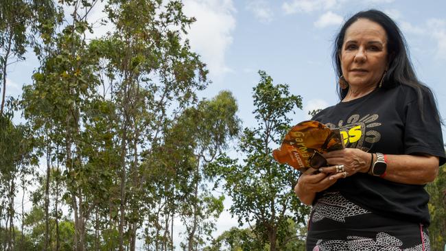 Indigenous Australians Minister Linda Burney has been travelling around remote Australia to places like north East Arnhem land to discuss the Voice. Picture: Tamati Smith/Getty Images