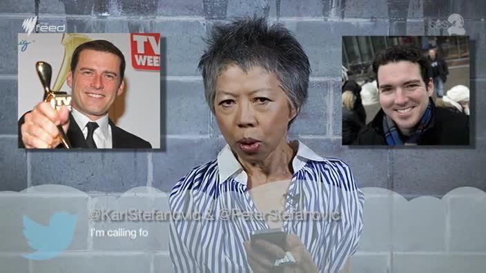 Lee Lin Chin: Lee Lin Chin reads mean tweets she sent