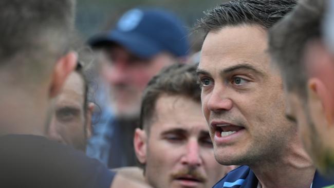 Nathan Grima during his side’s grand final clash with Port District on Saturday. Picture: Brenton Edwards