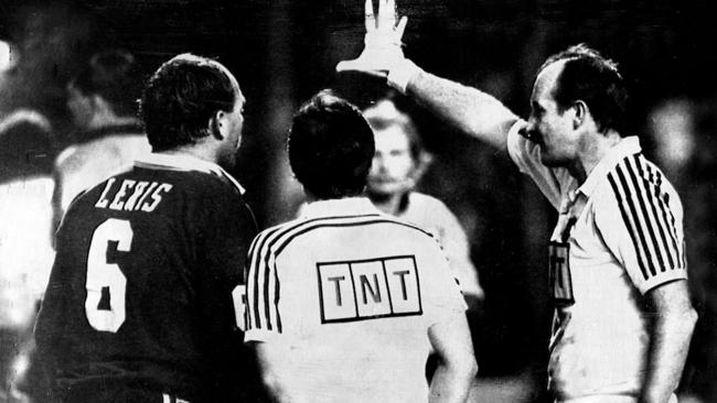 Wally Lewis cops five minutes in the sin bin during the 1988 State of Origin series.