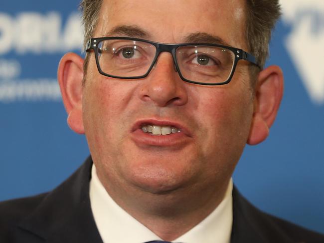 MELBOURNE, AUSTRALIA - NewsWire Photos, NOVEMBER 18, 2021. The Victorian Premier Daniel Andrews at a press conference for the latest COVID situation in the state. Picture: NCA NewsWire / David Crosling