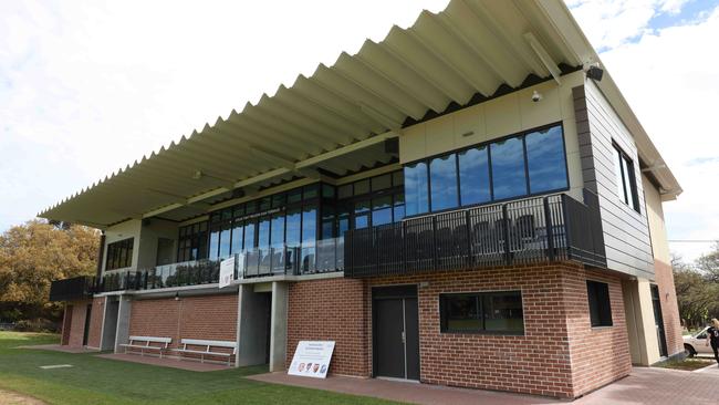 Exterior of the new multimillion-dollar grandstand at Goodwood Oval, Goodwood, S.A. Picture Emma Brasier