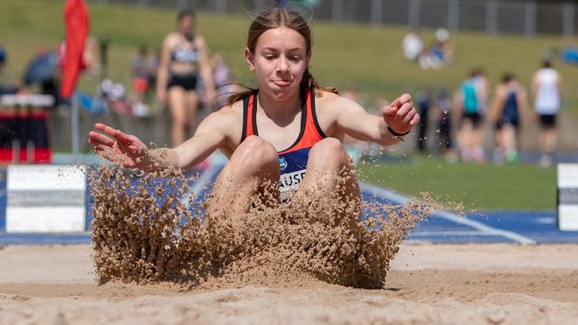 Grace Krause hitting the sand. Pic Julian Andrews