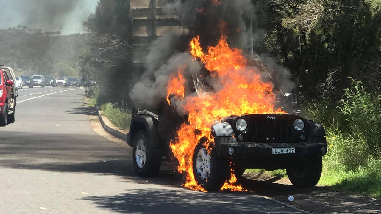 Sydney couple narrowly escapes Jeep Wrangler fireball  —  Australia's leading news site