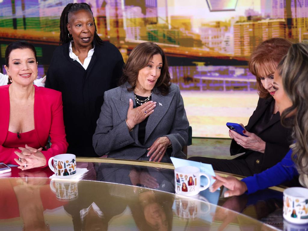 Harris was introduced as “the next president of the United States” but found herself in unexpected hot water during her appearance on The View. Picture: Charly Triballeau / AFP)