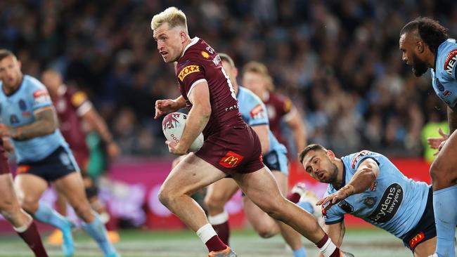 Cameron Munster has kicked clear as the game’s best player. (Photo by Mark Kolbe/Getty Images)