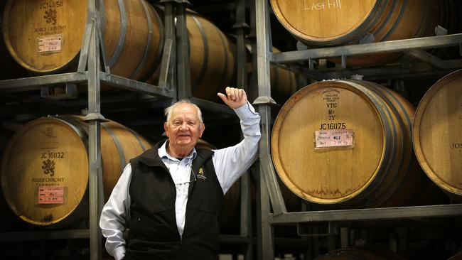 Josef Chromy at his winery at Relbia. Pictures: CHRIS KIDD