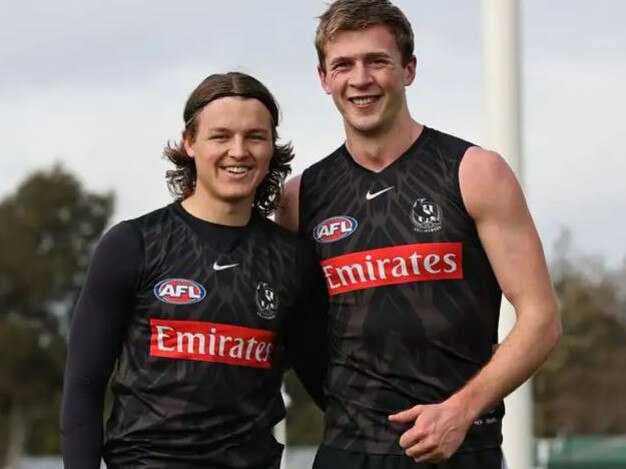 Jack Ginnivan and Anton Tohill will debut for Collingwood on Friday night [Photo: Collingwood FC]