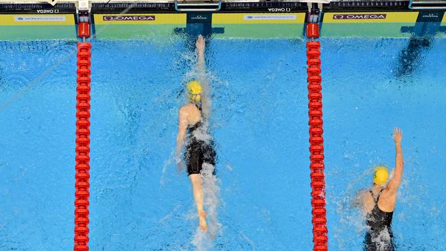 Australian swimming is under heavy pressure from its world governing body. (Photo by Manan VATSYAYANA / AFP)