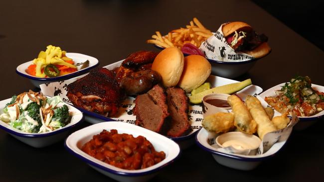 Some of the USA BBQ-style food for which the Sneaky Pickle was famous. Picture: Simon Cross