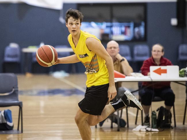 Benjamin Toohey, Eels. Southern Cross Bricklaying - Eels vs Westridge Fruit & Veg - Warriors. 2020 Summer League - TBL Men. Monday, March 8, 2021. Picture: Nev Madsen.