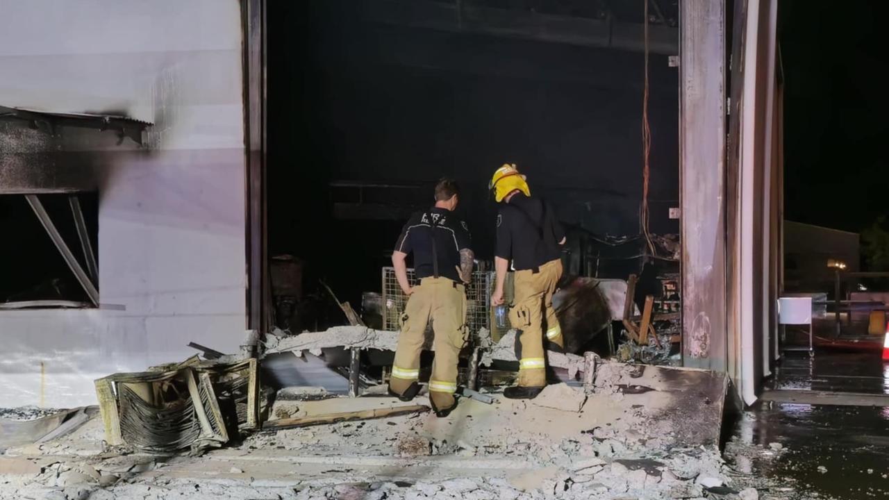 Crime scene declared after blaze guts local business