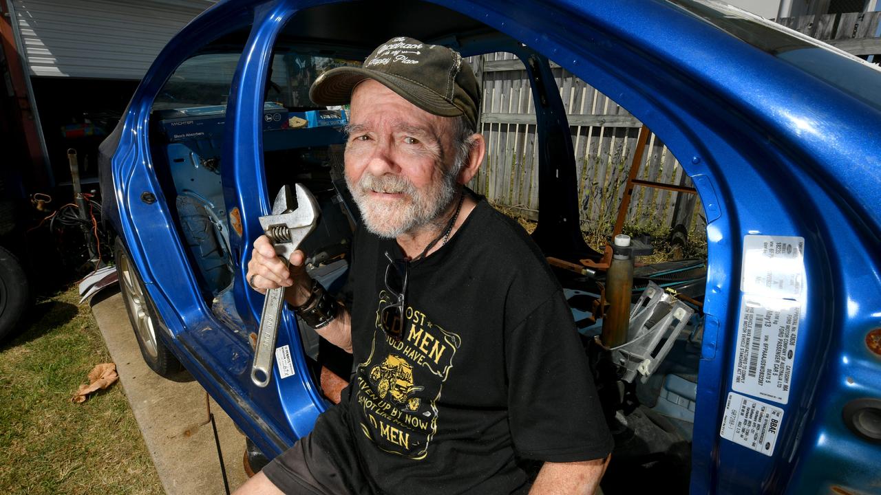 Townsville resident John Parry building FG Falcon for last race car ...