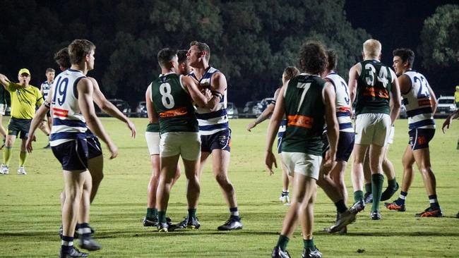 Imperials and South Mildura played their round 9 Sunraysia football match under lights in Gol Gol, NSW. Picture: Michael DiFabrizio