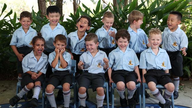 My First Year: TSS Prep RM. Front row: Arish, Billy, Rudy, Lane, Oliver. Back row: Teddy, Ian, Harvey, Hugo, Alexander, Xavier. Picture Glenn Hampson.,