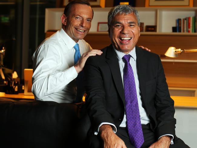 With Tony Abbott in 2013 when he was Federal opposition leader. Picture: Sam Mooy