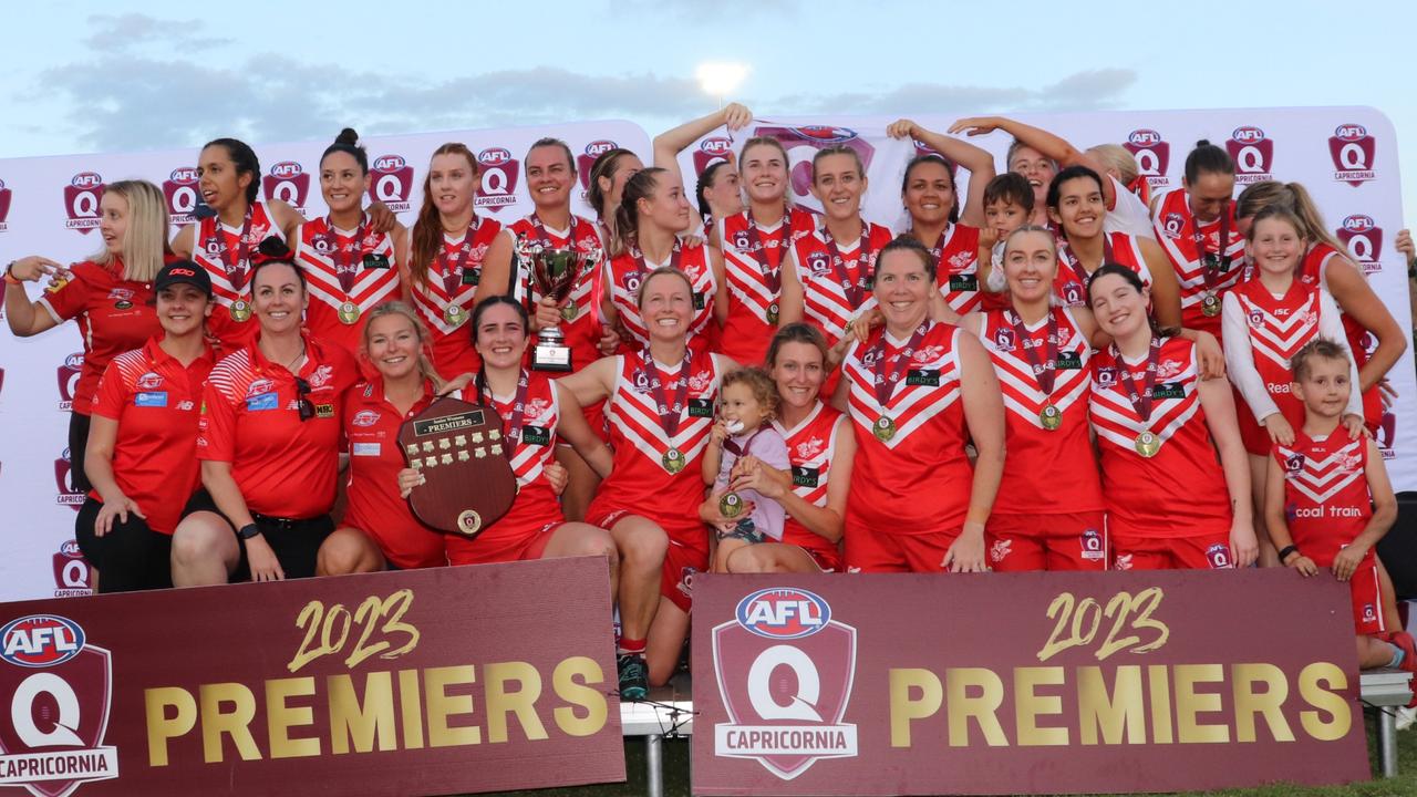 Yeppoon Swans won the Women's grand final for AFL Capricornia. Picture: Supplied