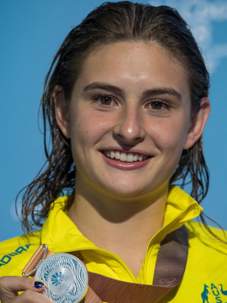 Australian diver Maddison Keeney poses winning silver in the 3m springboard.