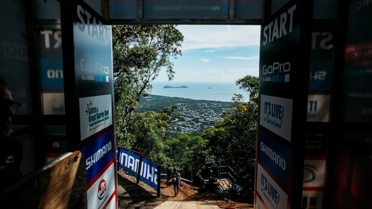 View from the top of the Worlds DH run at Saddle Mountain. Picture: Supplied