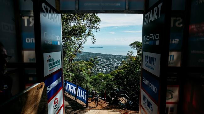 View from the top of the Worlds DH run at Saddle Mountain. Picture: Supplied