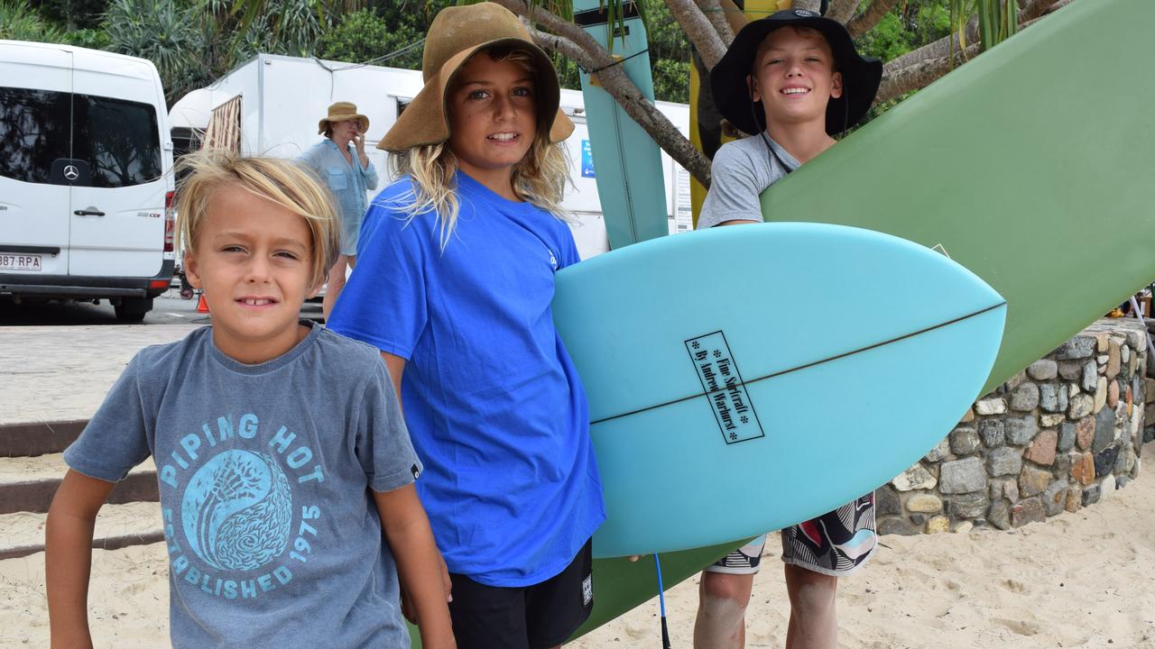 Zade Currie, 8, Lennix Currie, 11 and Spencer Dye, 13.