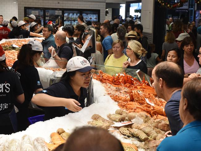 Customers will buy 700 tonnes of seafood this year. Picture: Mick Tsikas