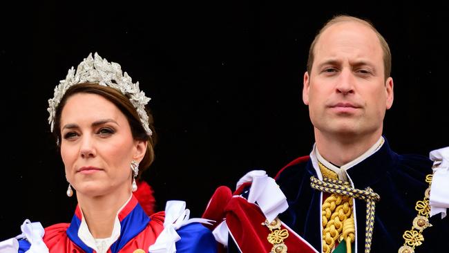 Prince William and Catherine are expected to make a public statement to mark the first anniversary of the Queen’s death. Picture: AFP