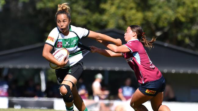 Women's club rugby union between Sunnybank and University Saturday May 6, 2023. Picture, John Gass