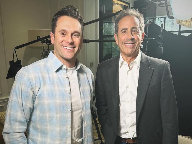 Seinfeld and interview host Graham Bensinger.