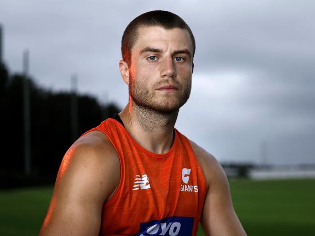 Portrait of Xavier O'Halloran after a GWS Giants training session on December 9, 2024 Photo by Phil Hillyard (Image Supplied for Editorial Use only - **NO ON SALES** - Â©Phil Hillyard )