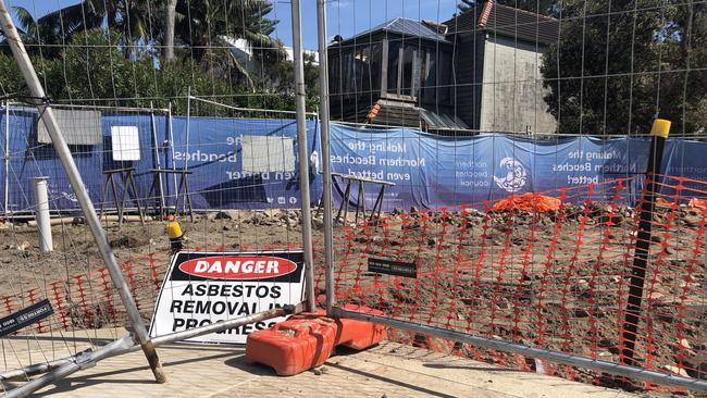 The construction site has been fenced off. Picture: Jim O'Rourke