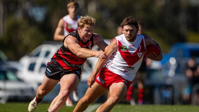 While they may be rivals on field, both Lauderdale and Clarence agree that the TSL should end as planned at conclusion of 2024. Picture: Linda Higginson