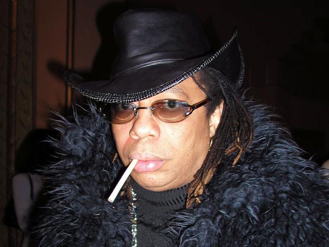 Rick James looking like a pimp in 2002.