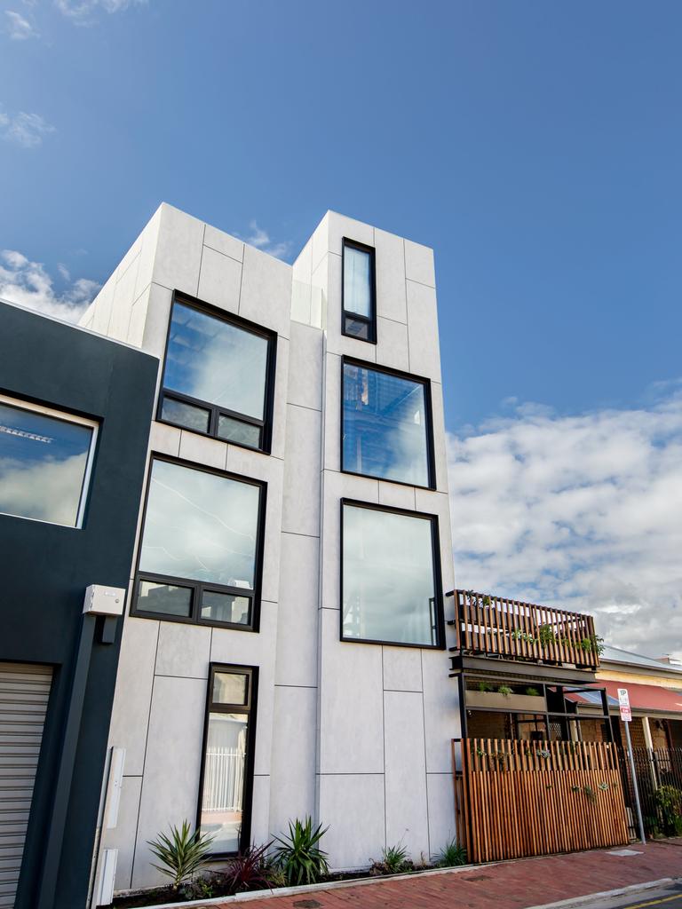 10-12 Hamilton Place, Adelaide is built from shipping containers. Picture: Robert van Gorp