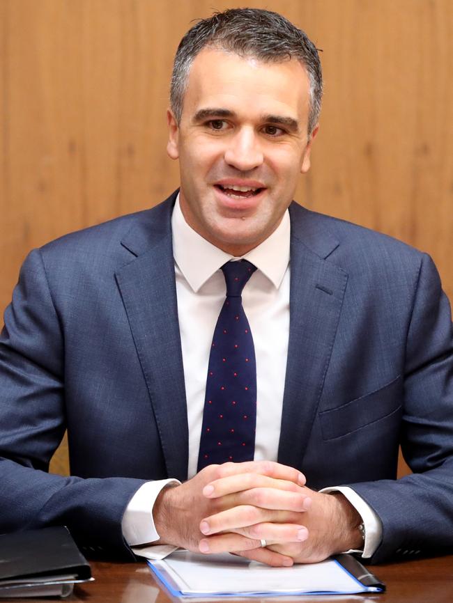 Opposition leader Peter Malinauskas