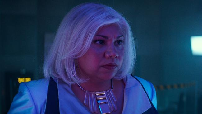 Deborah Mailman as a tough tech boss in the Australian sci-fi film 2067. Picture: supplied