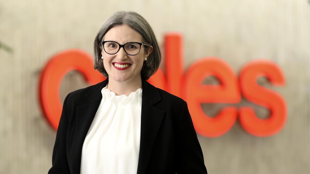 Coles CEO Leah Weckert. Picture: Martin KEEP/Coles/ NewsWire